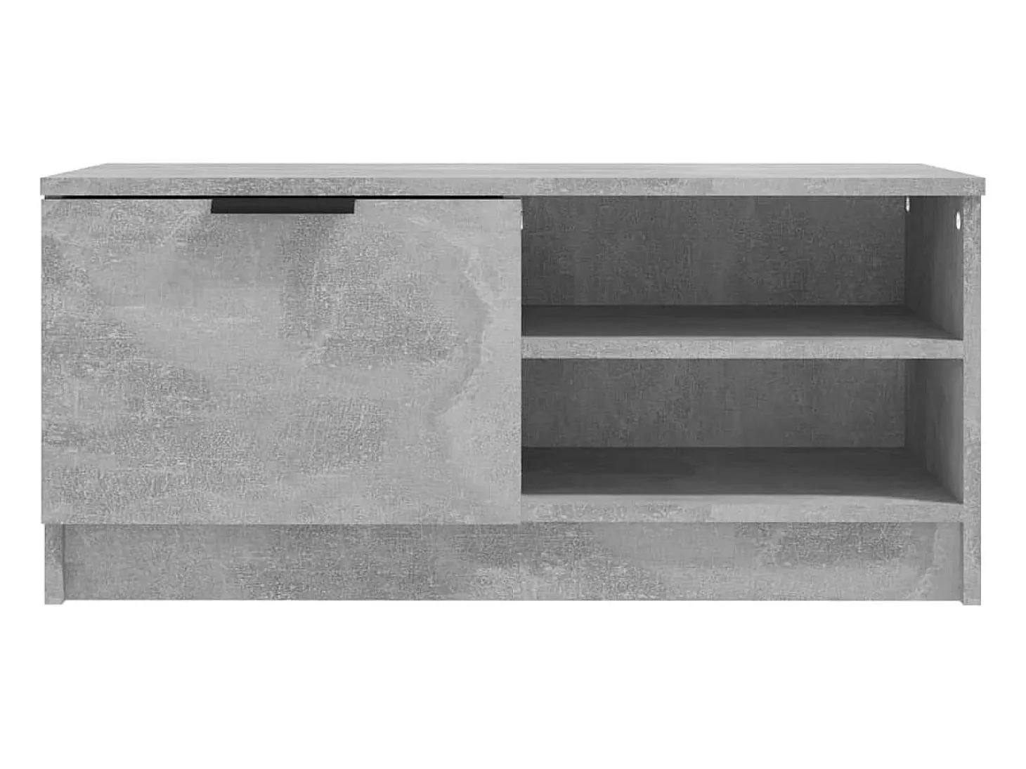 2 pzasMuebles de TV madera contrachapada hormigón 80x35x36,5 cm YOE74685
