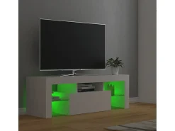 Aiden Mueble para TV con luces LED blanco 120x35x40 cm