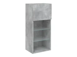 Almar Mueble para TV con luces LED gris hormigón 40,5x30x90 cm