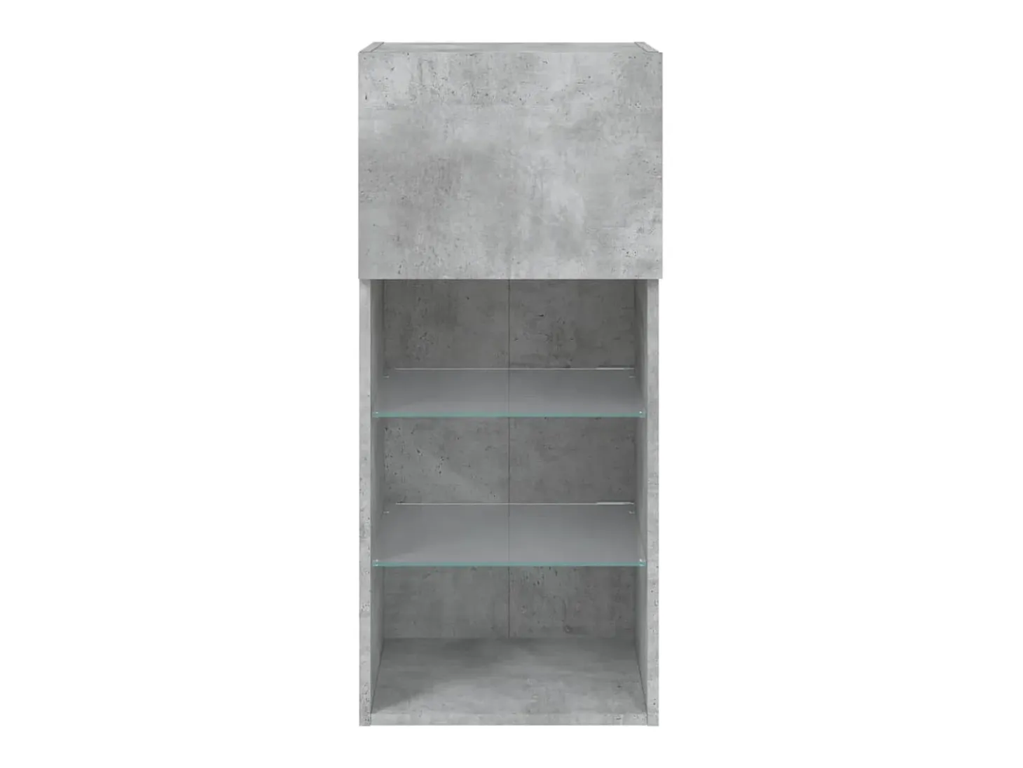 Almar Mueble para TV con luces LED gris hormigón 40,5x30x90 cm