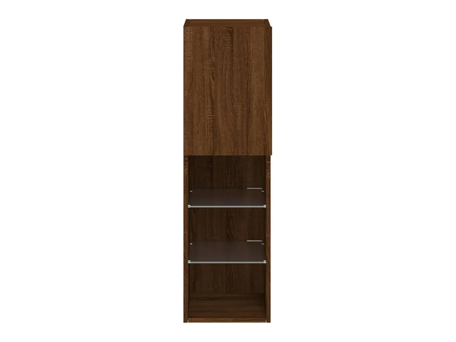 Almar Mueble para TV con luces LED roble marrón 30,5x30x102 cm