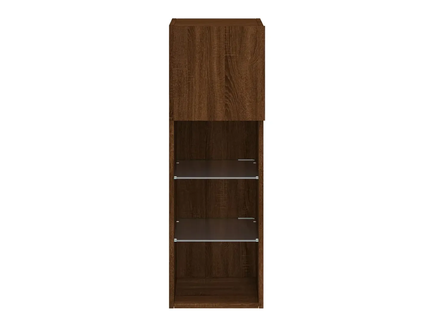 Almar Muebles de TV con luces LED 2 uds marrón roble 30,5x30x90 cm