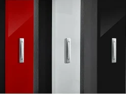 Alti perchero de pared lacado diseño blanco negro - Negro