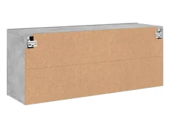 American Canyon Mueble para TV de pared gris hormigón 100x30x41 cm