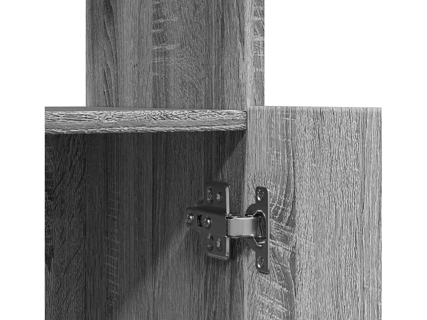 Aparador alto madera de ingeniería gris Sonoma 92x33x180 cm