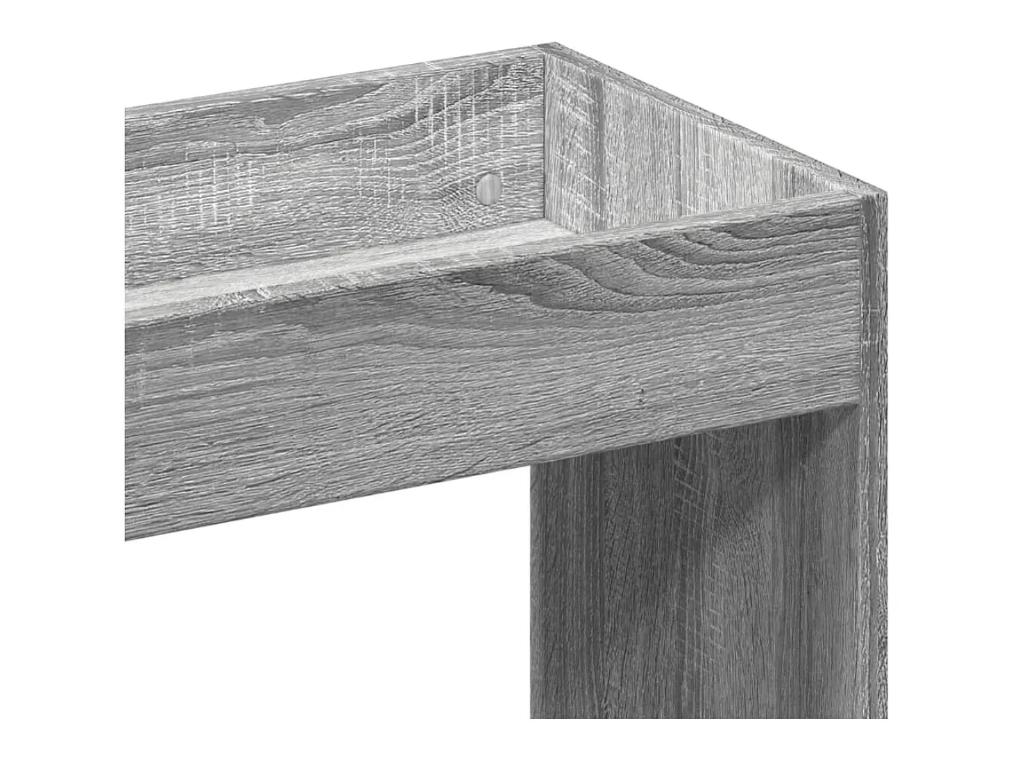 Aparador alto madera de ingeniería gris Sonoma 92x33x180 cm