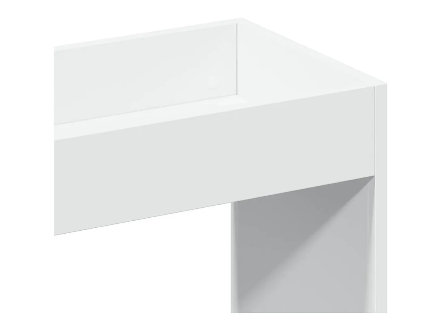 Aparador alto madera de ingeniería blanco 92x33x140 cm
