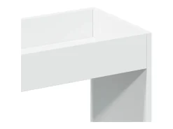 Aparador alto madera de ingeniería blanco 63x33x180 cm