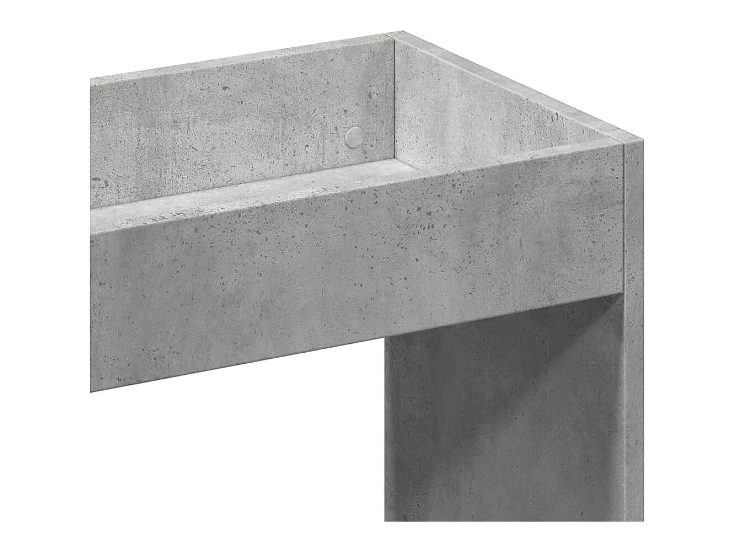 Aparador alto madera de ingeniería gris hormigón 63x33x180 cm