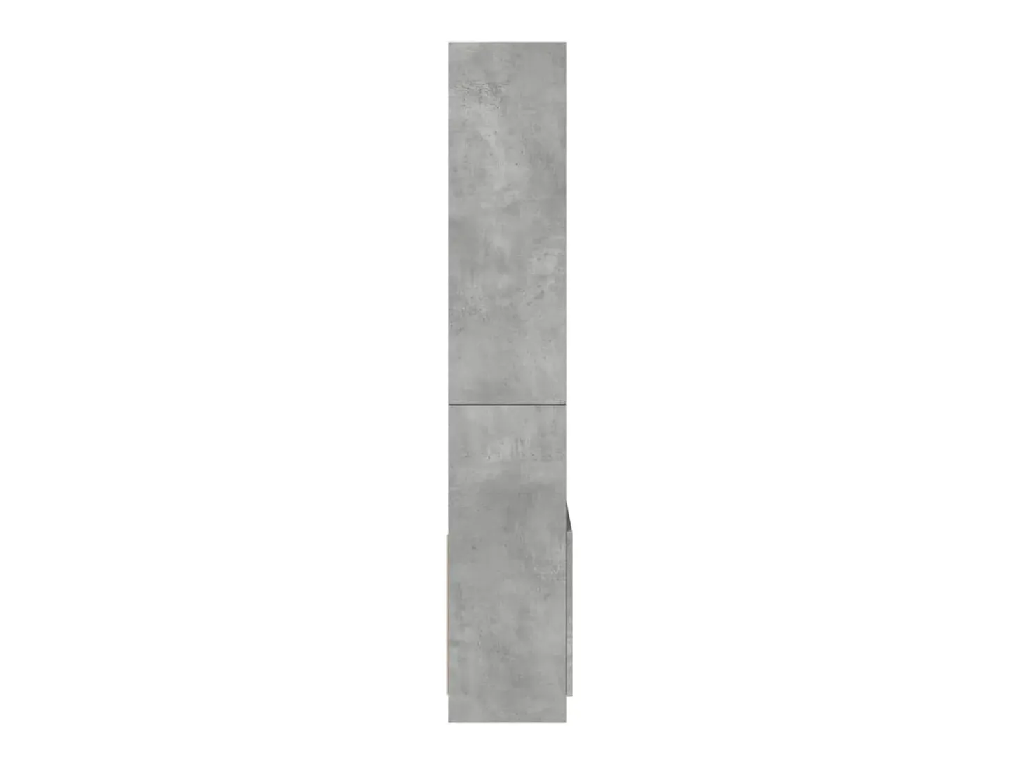 Aparador alto madera de ingeniería gris hormigón 63x33x180 cm