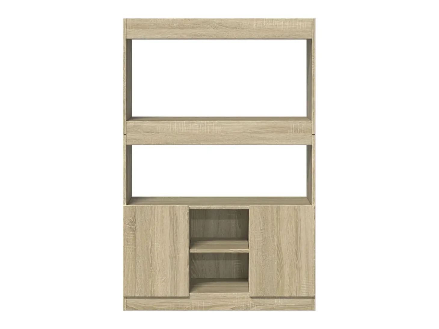 Aparador alto madera de ingeniería roble Sonoma 92x33x140 cm