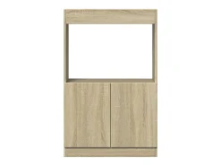 Aparador alto madera ingeniería roble Sonoma 63x33x100 cm