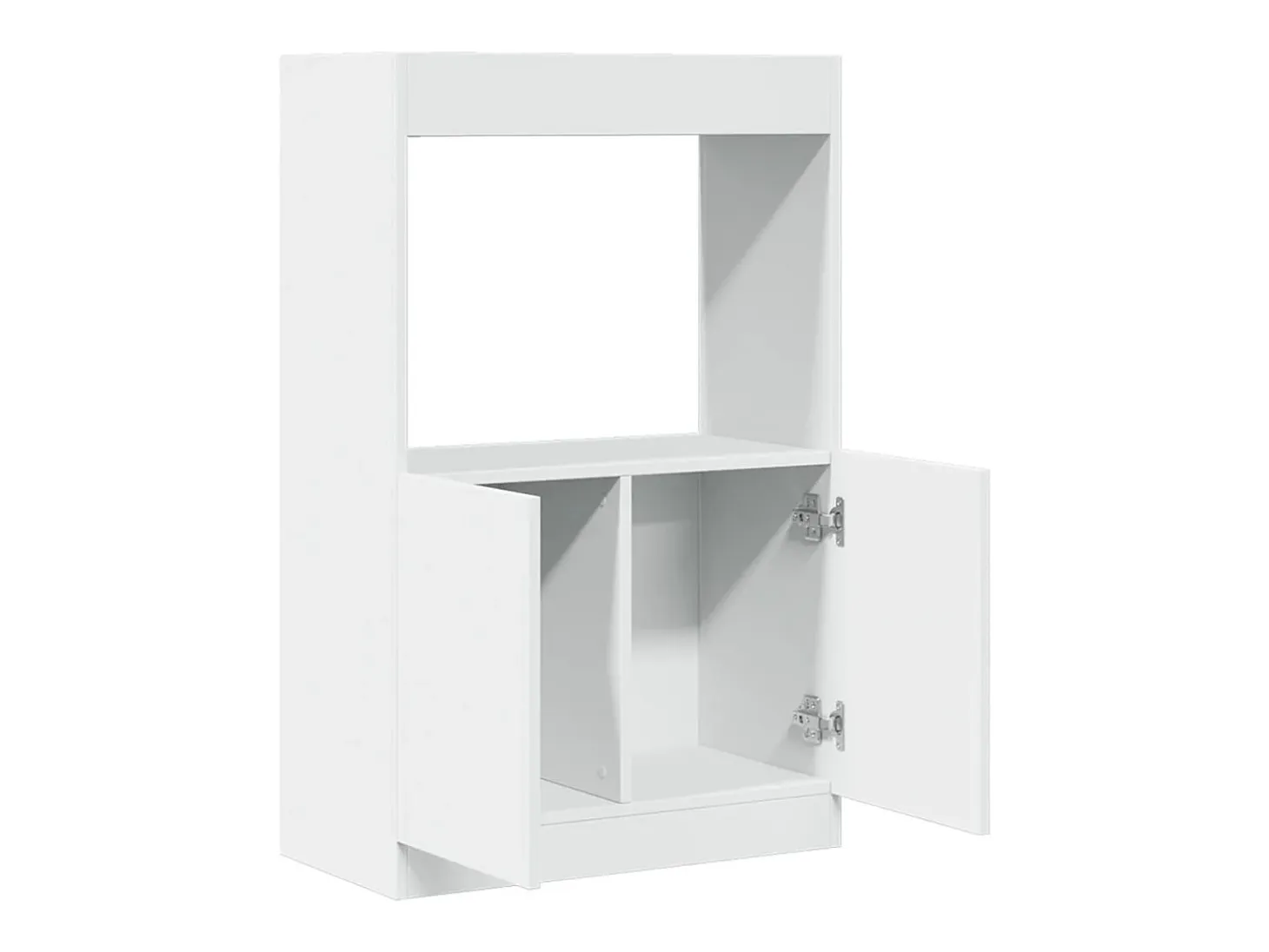 Aparador alto madera ingeniería blanco 63x33x100 cm