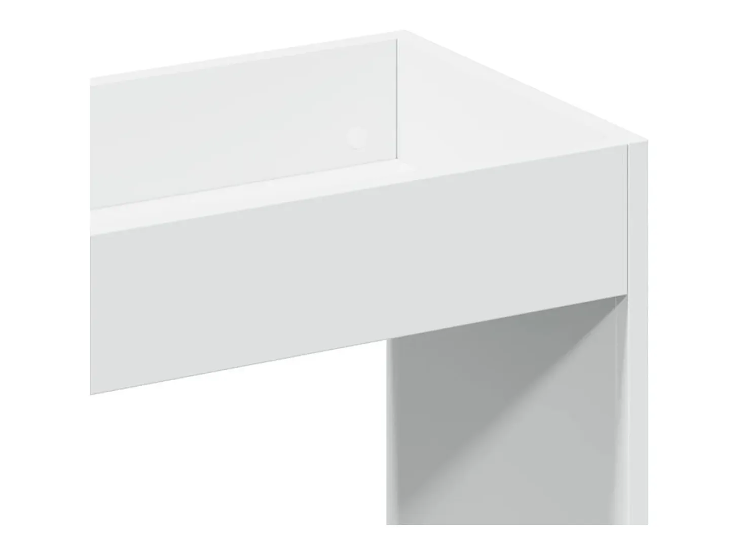 Aparador alto madera ingeniería blanco 63x33x100 cm