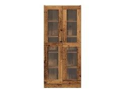 Aparador alto madera vieja 82,5x30,5x185 cm madera contrachapada
