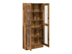 Aparador alto madera vieja 82,5x30,5x185 cm madera contrachapada
