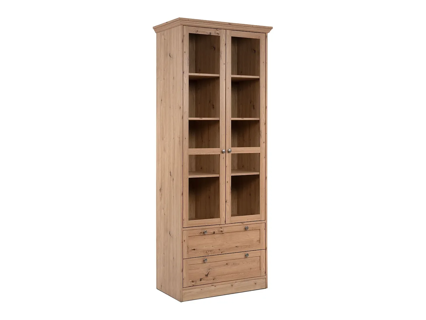 Aparador alto 80x200x45 cm roble natural