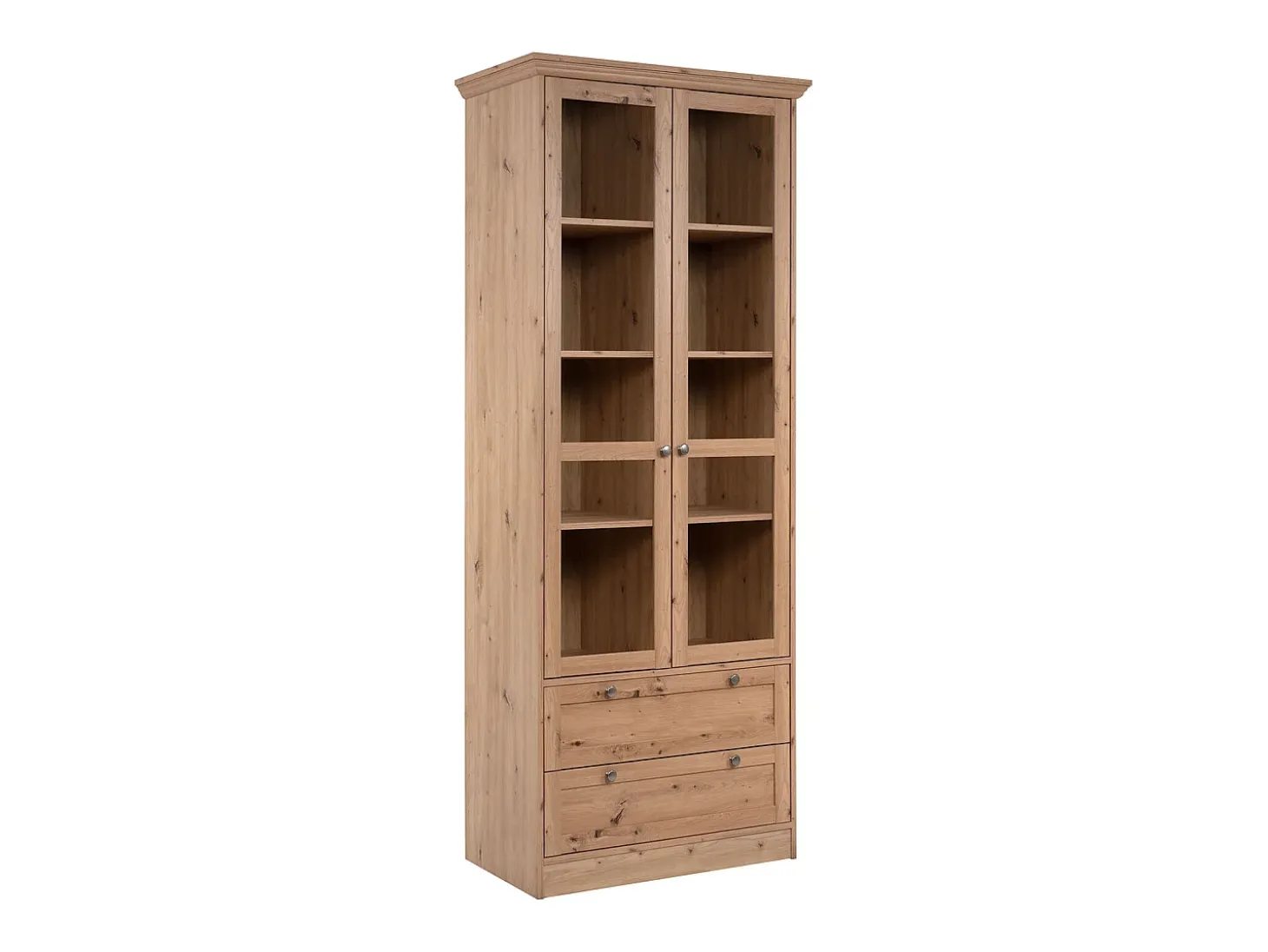 Aparador alto 80x200x45 cm roble natural