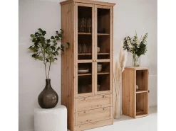 Aparador alto 80x200x45 cm roble natural