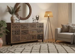 Aparador fabricado a mano en madera de mango maciza 160cm