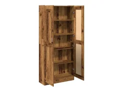 Aparador madera ingeniería madera envejecida 82,5x30,5x185 cm