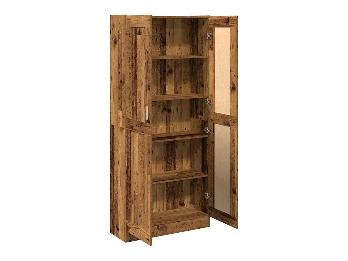 Aparador madera ingeniería madera envejecida 82,5x30,5x185 cm