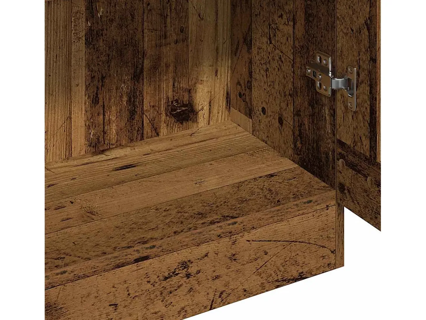 Aparador madera ingeniería madera envejecida 82,5x30,5x185 cm