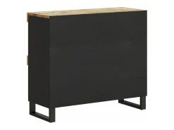 Armario auxiliar madera maciza reciclada 85x33x75 cm