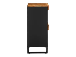 Armario auxiliar madera maciza de acacia 60x33x75 cm