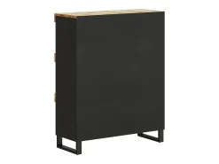 Armario auxiliar madera maciza reciclada 85x33x107 cm