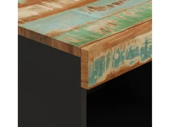 Armario auxiliar madera maciza reciclada 85x33x107 cm