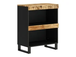Armario auxiliar madera maciza de mango 60x33x75 cm