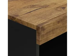 Armario auxiliar madera maciza de mango 60x33x75 cm