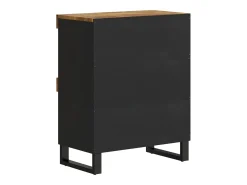 Armario auxiliar madera maciza de mango 60x33x75 cm