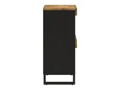 Armario auxiliar madera maciza de mango 60x33x75 cm