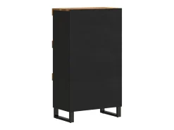 Armario auxiliar madera maciza de mango 60x33x107 cm