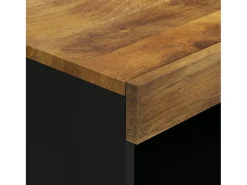 Armario auxiliar madera maciza de mango 60x33x107 cm