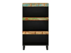 Armario auxiliar madera maciza reciclada 60x33x107 cm