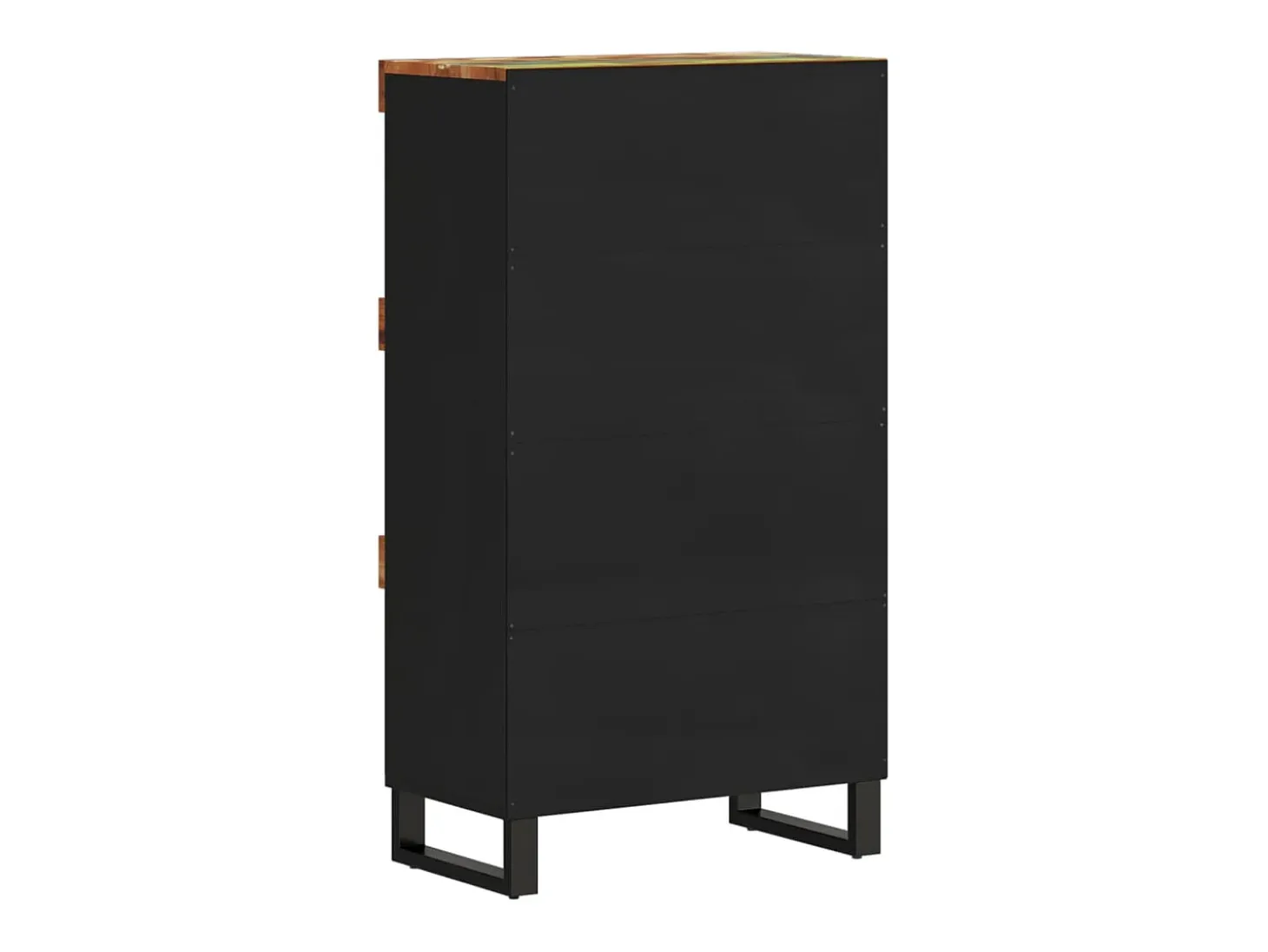 Armario auxiliar madera maciza reciclada 60x33x107 cm