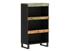 Armario auxiliar madera maciza reciclada 60x33x107 cm