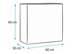 Armario colgante para Salón comedor en Blanco 60x30x60cm Berit