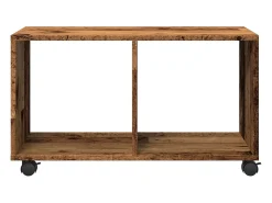 Armario con ruedas madera ingeniería envejecida 72x33x42,5 cm