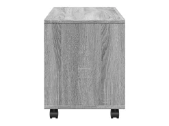 Armario con ruedas madera ingeniería gris Sonoma 72x33x42,5 cm