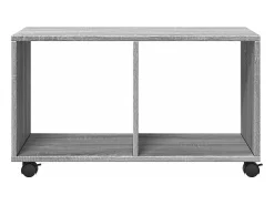 Armario con ruedas madera ingeniería gris Sonoma 72x33x42,5 cm