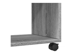 Armario con ruedas madera ingeniería gris Sonoma 72x33x42,5 cm