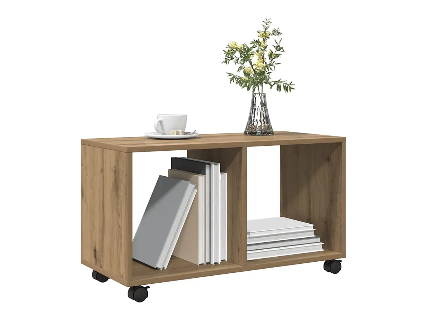 Armario con ruedas madera ingeniería artisian 72x33x42,5 cm