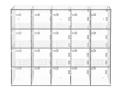 Armario de Acrílico para Teléfono Móvil SucceBuy, 10 Compartimentos con Llaves, Transparente