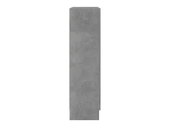 Armario de libros contrachapada gris hormigón 82,5x30,5x11 cm