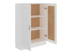 Armario de libros madera contrachapada blanco 82,5x30,5x115 cm ES473819