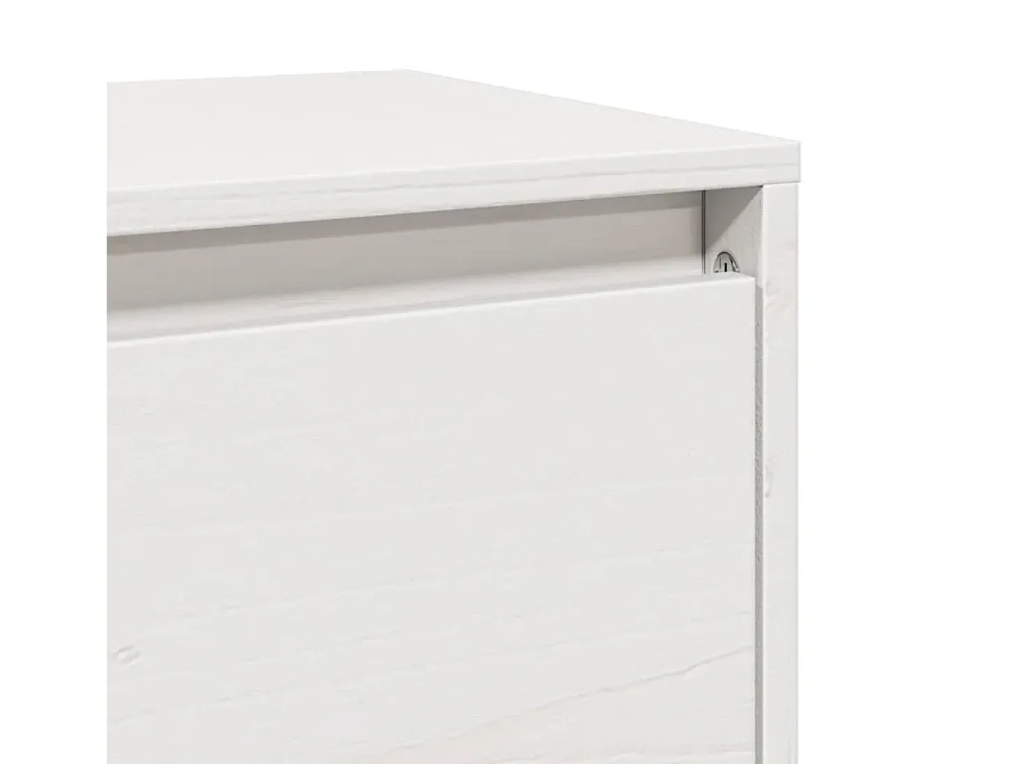 Armario de pared 2 uds madera maciza de pino blanco 100x30x35cm